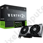 Kép 1/6 - MSI GeForce RTX 5070 12G VENTUS 2X OC videokártya (G5070-12V2C)