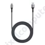 Kép 3/3 - Lention USB-A - USB-C kábel, 6A, 1 méter (fekete)