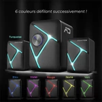 Kép 6/10 - Advance Hangszóró - SOUNDPHONIC RGB 11W RMS BLUETOOTH (2.1, Bluetooth/3,5mm Jack, RGB, fekete)