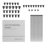 Kép 12/13 - DeepCool Számítógépház - CH170 DIGITAL (fekete, Mini-ITX, 2xUSB3.0, Type-C, fekete)
