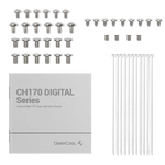 Kép 12/13 - DeepCool Számítógépház - CH170 DIGITAL WH (fekete, Mini-ITX, 2xUSB3.0, Type-C, fehér)