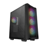 Kép 1/12 - DeepCool Számítógépház - CC560 MESH V2 (ablakos, 4x12cm A-RGB ventilátor, ATX, 2xUSB3.0, fekete)