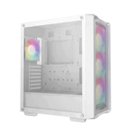 Kép 2/12 - DeepCool Számítógépház - CC560 MESH WH V2 (fekete, ablakos, 4x12cm A-RGB ventilátor, ATX, 2xUSB3.0, fehér)