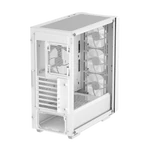 Kép 6/12 - DeepCool Számítógépház - CC560 MESH WH V2 (fekete, ablakos, 4x12cm A-RGB ventilátor, ATX, 2xUSB3.0, fehér)