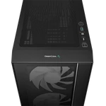 Kép 7/14 - DeepCool Számítógépház - MATREXX55 V4 C (fekete, ablakos, 3x14cm + 1x12cm venti, ATX, 1xUSB3.0, Type-C)