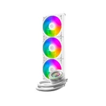 Kép 2/8 - ID-Cooling CPU Water Cooler - FX360 INF WHITE (27.2ddB; max. 98,54 m3/h; 3x12cm, fehér)