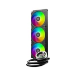 Kép 2/7 - ID-Cooling CPU Water Cooler - FX360 INF (27.2ddB; max. 98,54 m3/h; 3x12cm, fekete)