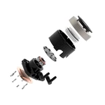 Kép 9/11 - ID-Cooling CPU Water Cooler - FX240 INF WHITE (27.2dB; max. 98,54 m3/h; 2x12cm, fehér)