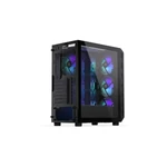 Kép 4/6 - Endorfy Számítógépház - Arx 500 ARGB (ATX /micro ATX/ITX, 1xUSB-C, 2xUSB3.0, 4x14cm LED ventilátor, ablakos, fekete)