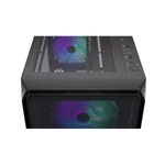 Kép 5/6 - Endorfy Számítógépház - Arx 500 ARGB (ATX /micro ATX/ITX, 1xUSB-C, 2xUSB3.0, 4x14cm LED ventilátor, ablakos, fekete)