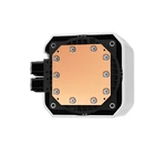 Kép 2/6 - DeepCool CPU Water Cooler - MYSTIQUE 360 WH ARGB (max 21dB; max. 123,09 m3/h; 3x12cm, LED kijelző, fehér)