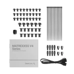 Kép 13/15 - DeepCool Számítógépház - MATREXX55 MESH V4 C (fekete, ablakos, 3x14cm + 1x12cm A-RGB venti, ATX, 1xUSB3.0, Type-C)