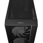 Kép 7/15 - DeepCool Számítógépház - MATREXX55 MESH V4 C (fekete, ablakos, 3x14cm + 1x12cm A-RGB venti, ATX, 1xUSB3.0, Type-C)