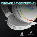 Kép 9/11 - Spirit of Gamer Wireless Fejhallgató - MIC-XH1700W (MultiPlatform, mikrofon, hangerőszabályzó, nagy-párnás, fehér)