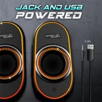 Kép 5/11 - Spirit of Gamer Hangszóró 2.0 - Fanatic 500 (PC/Mac, Bluetooth/3,5mm Jack, fekete)