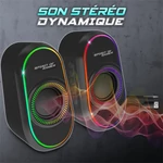 Kép 8/11 - Spirit of Gamer Hangszóró 2.0 - Fanatic 500 (PC/Mac, Bluetooth/3,5mm Jack, fekete)