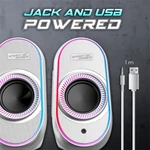 Kép 5/11 - Spirit of Gamer Hangszóró 2.0 - Fanatic 500 Arctic (PC/Mac, Bluetooth/3,5mm Jack, fehér)