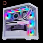 Kép 2/13 - Spirit of Gamer Számítógépház - SPARK Arctic (fehér, ablakos, 9x12cm ventilátor, alsó táp,  ATX, 2xUSB3.0, 1xUSB-C)