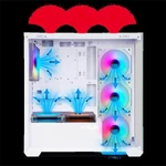 Kép 5/13 - Spirit of Gamer Számítógépház - SPARK Arctic (fehér, ablakos, 9x12cm ventilátor, alsó táp,  ATX, 2xUSB3.0, 1xUSB-C)