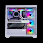 Kép 6/13 - Spirit of Gamer Számítógépház - SPARK Arctic (fehér, ablakos, 9x12cm ventilátor, alsó táp,  ATX, 2xUSB3.0, 1xUSB-C)