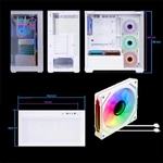 Kép 10/13 - Spirit of Gamer Számítógépház - SPARK Arctic (fehér, ablakos, 9x12cm ventilátor, alsó táp,  ATX, 2xUSB3.0, 1xUSB-C)