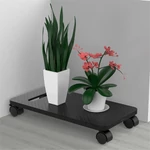 Kép 4/5 - Orico Számítógép állvány - CPB1-BK (22,8 x 45 x 1,5 cm, gurulós, műanyag, fekete)