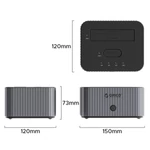 Kép 2/2 - Orico M.2 SSD/HDD Dokkoló - IT28E-C-EU (M.2 NVMe + 2,5