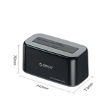Kép 3/4 - Orico HDD/SSD Dokkoló - 6819C3-V1-EU-BK (2,5