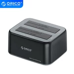 Kép 1/4 - Orico HDD/SSD Dokkoló - 6829C3-C-EU-BK (2x 2,5"/3,5" HDD/SSD -> USB-A, Offline klón funkció, Max.: 36TB, fekete)