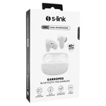 Kép 6/6 - S-Link Fülhallgató Vezeték Nélküli - SL-TWS08 White (Type-C, 4x HD mikrofon, 40 óra, fehér)