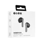 Kép 5/5 - S-Link Fülhallgató Vezeték Nélküli - Weber G10 (Bluetooth v5.1, Type-C, mikrofon, fekete)