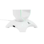 Kép 5/5 - The G-Lab Fejhallgató állvány - K-STAND-RADON-W  (fehér, 2xUSB3.0, műanyag)