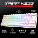 Kép 2/10 - Spirit of Gamer Billentyűzet Mechanikus - XPERT K200 White  (TKL, SOG red, RGB LED,USB, anti-ghosting, fehér, magyar)