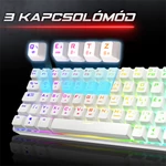 Kép 4/10 - Spirit of Gamer Billentyűzet Mechanikus - XPERT K200 White  (TKL, SOG red, RGB LED,USB, anti-ghosting, fehér, magyar)