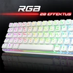 Kép 6/10 - Spirit of Gamer Billentyűzet Mechanikus - XPERT K200 White  (TKL, SOG red, RGB LED,USB, anti-ghosting, fehér, magyar)
