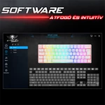 Kép 7/10 - Spirit of Gamer Billentyűzet Mechanikus - XPERT K200 White  (TKL, SOG red, RGB LED,USB, anti-ghosting, fehér, magyar)