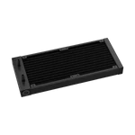 Kép 4/6 - DeepCool CPU Water Cooler - LP240 (max 21dB; max. 122,39 m3/h; 2x12cm, LED kijelző, fekete)