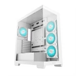 Kép 3/15 - DeepCool Számítógépház - CG580 4F WH (fehér, ablakos, 4x12cm A-RGB, BTF, ATX, 2xUSB3.0, 1xUSB2.0)