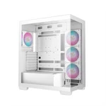 Kép 4/15 - DeepCool Számítógépház - CG580 4F WH (fehér, ablakos, 4x12cm A-RGB, BTF, ATX, 2xUSB3.0, 1xUSB2.0)
