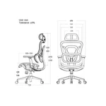 Kép 8/8 - Equip Szék - 651051 (Premium, ergonomikus, Max teherbírás: 150kg, fekete)