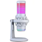 Kép 1/8 - Rampage Mikrofon - BEMOL (USB, PC/MAC/Android, zajelnyomó, állvány, fehér, 2m kábel, RGB)