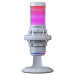 Kép 2/8 - Rampage Mikrofon - BEMOL (USB, PC/MAC/Android, zajelnyomó, állvány, fehér, 2m kábel, RGB)