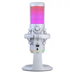 Kép 6/8 - Rampage Mikrofon - BEMOL (USB, PC/MAC/Android, zajelnyomó, állvány, fehér, 2m kábel, RGB)