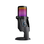 Kép 5/7 - Rampage Mikrofon - DIYEZ (USB, PC/MAC/Android, zajelnyomó, állvány, fekete, 2m kábel, RGB)