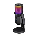 Kép 6/7 - Rampage Mikrofon - DIYEZ (USB, PC/MAC/Android, zajelnyomó, állvány, fekete, 2m kábel, RGB)