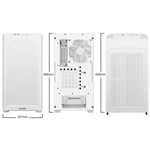 Kép 2/8 - Be Quiet! Számítógépház - Pure Base 501 LX White (ATX, edzett üveg oldallap, fehér)