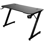 Kép 1/5 - The G-Lab Gamer Asztal - K-DESK YTTRIUM (120x60cm, fém, pohártartó, fejhallgatótartó, fekete)