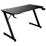 Kép 3/5 - The G-Lab Gamer Asztal - K-DESK YTTRIUM (120x60cm, fém, pohártartó, fejhallgatótartó, fekete)