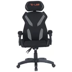 Kép 1/5 - The G-Lab Gamer szék - KS BARIUM BLACK (fekete; állítható magasság; áll. kartámasz)