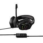 Kép 5/5 - The G-Lab Fejhallgató - KORP COBALT 7.1 EX (mikrofon, USB, hangerőszabályzó, nagy-párnás, RGB, fekete)